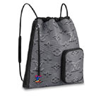 Louis Vuitton Drawstring Backpack Monogram Other in Grey M44940