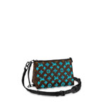 Louis Vuitton Triangle Messenger Monogram Other in Blue M45078