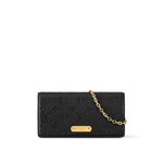 Louis Vuitton Lily Wallet On Chain Bag in Monogram Empreinte Black M46919