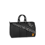 Louis Vuitton Keepall Bandouliere 40 Other Leathers in Black M57416
