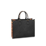 Louis Vuitton OnTheGo MM Monogram Empreinte Leather in Black M58522