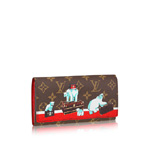 Louis Vuitton Designer Wallet in Leather Canvas Sarah M62086