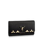 Louis Vuitton Capucines Wallet Taurillon Leather in Black M64551