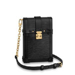 Louis Vuitton Vertical Trunk Pochette Epi Leather in Black M67871