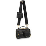 Louis Vuitton Utility Crossbody Calfskin Leather in Black M80450