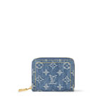 Louis Vuitton Zippy Coin Purse Monogram Denim Wallet M82957