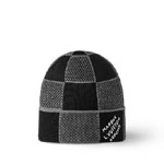 Louis Vuitton Damier Heritage Beanie in black M92737