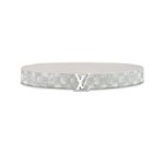 Louis Vuitton Initiales 40MM Reversible Belt Damier Grey MP300Q
