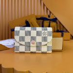 Louis Vuitton Rosalie Coin Purse Damier Azur Canvas N61276