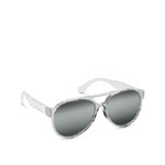 Louis Vuitton Rainbow Pilot Sunglasses in Silver Z1189E