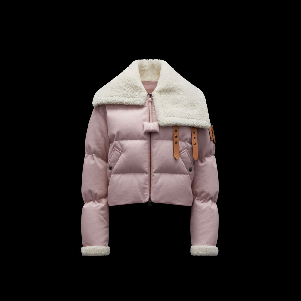 Moncler Light Pink Penygarder Denim Down Jacket H209E1A00009M1622602