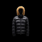 Moncler Black Maya fur Jacket Outerwear G20911A0017168950999