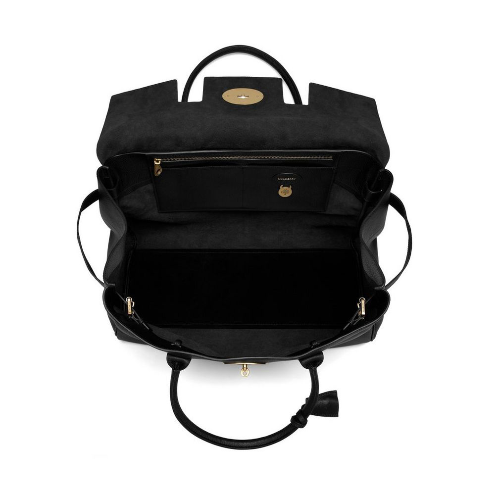 Mulberry Piccadilly in Black Natural Leather HG5989 342A100 - Photo-4