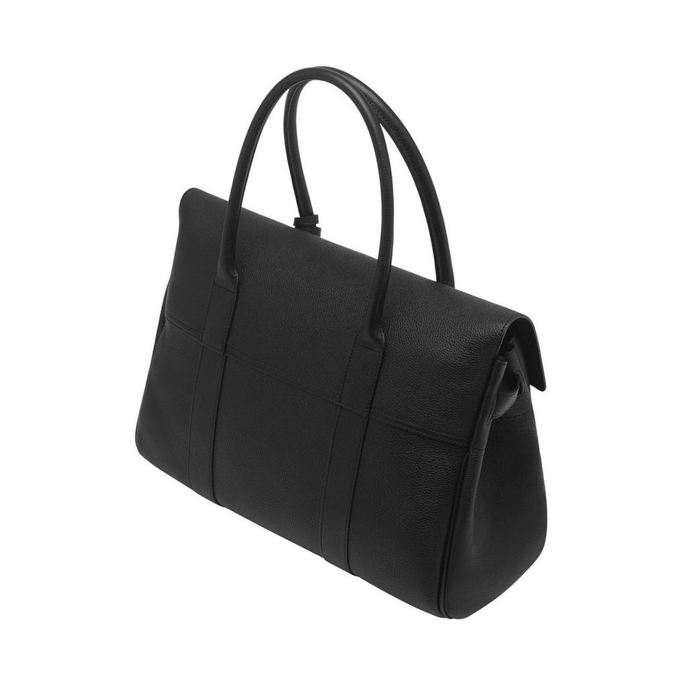 Mulberry Bayswater in Black Small Classic Grain HH2873 205A100 - Photo-2