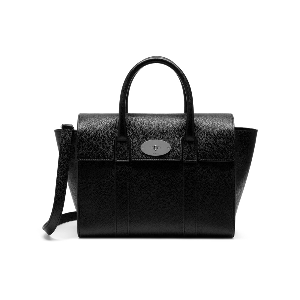 Mulberry Small New Bayswater in Black Small Classic Grain Leather HH3930 205A237