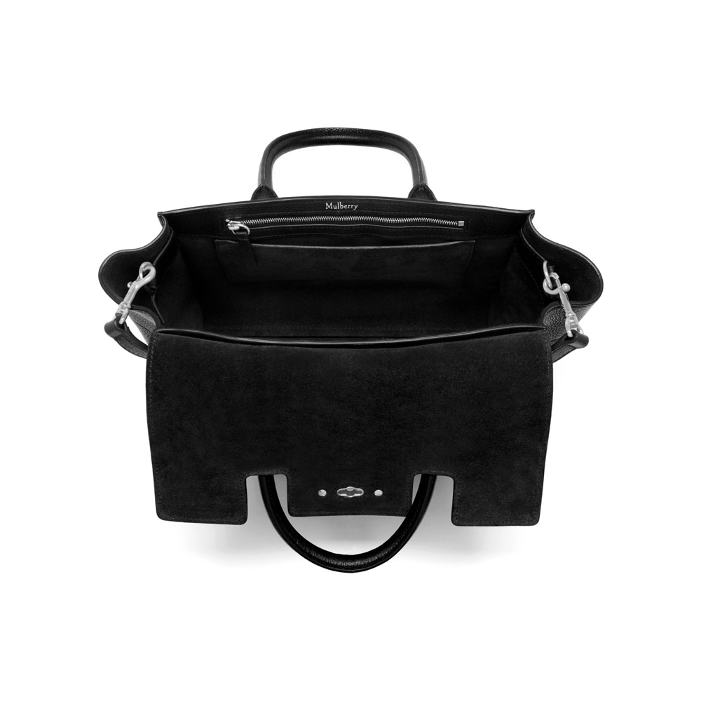 Mulberry Small New Bayswater in Black Small Classic Grain Leather HH3930 205A237 - Photo-4