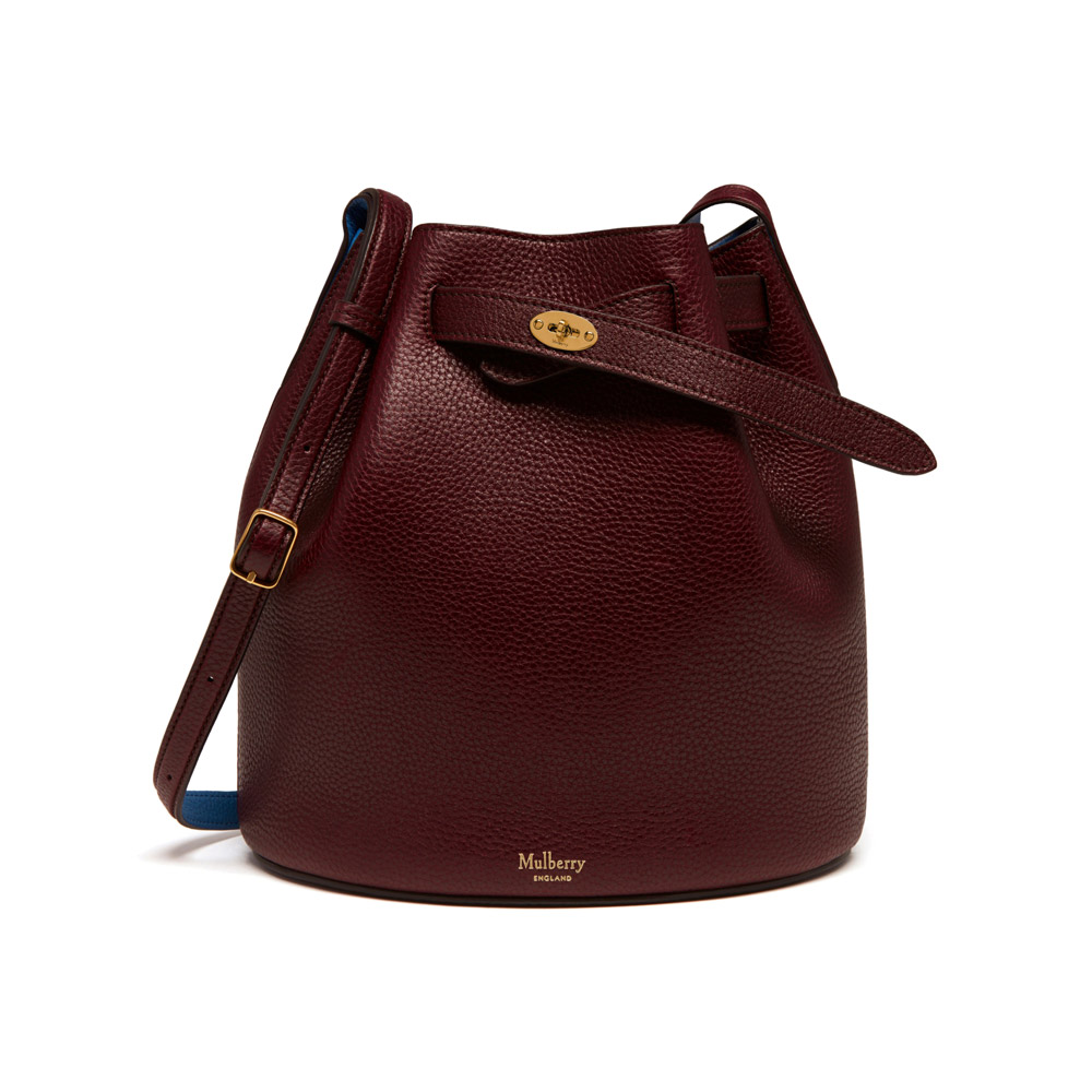 Mulberry Abbey in Oxblood Porcelain Blue Small Classic Grain HH4335 205K527