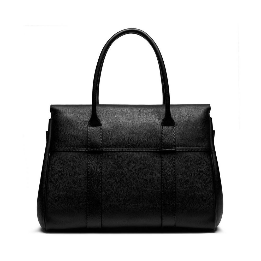 Mulberry Bayswater in Black Natural Leather With Brass HH5988 342A217 - Photo-2