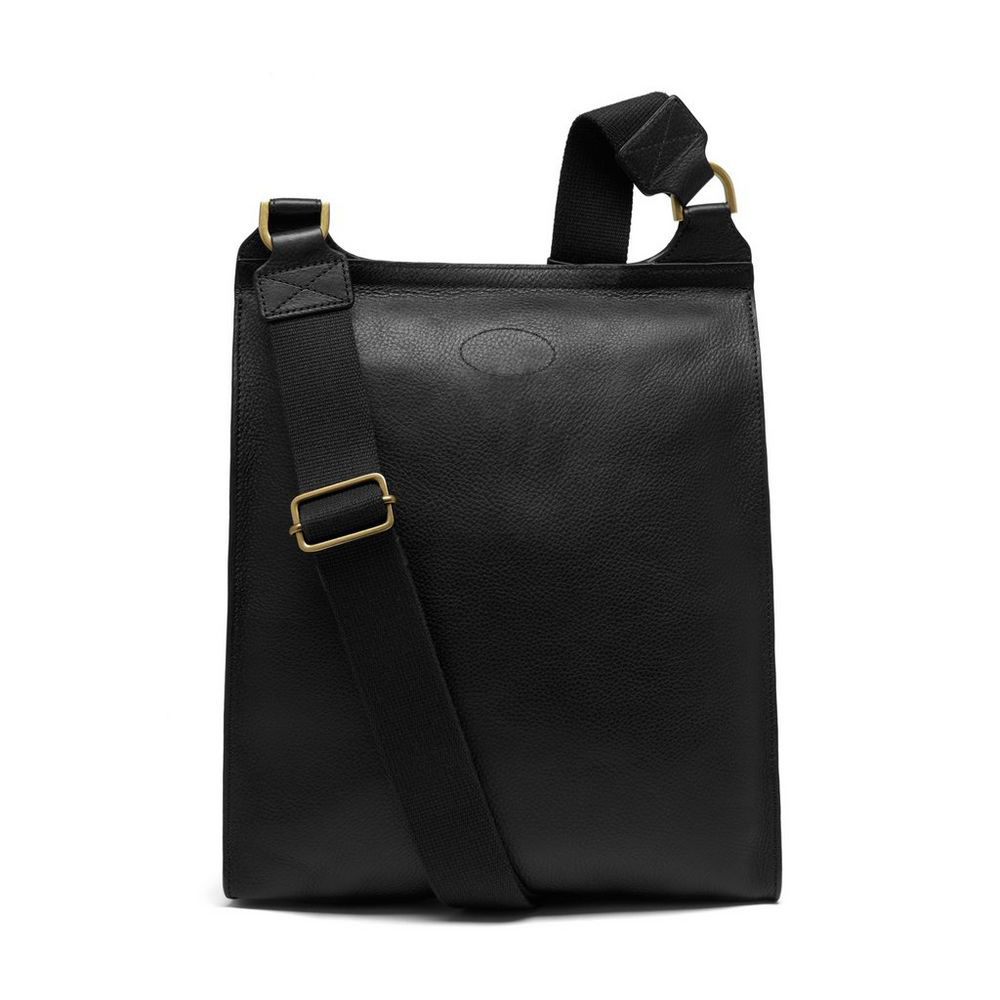 Mulberry Antony Messenger in Black Natural Leather HH6934 342A100 - Photo-2