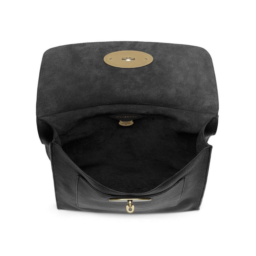 Mulberry Antony Messenger in Black Natural Leather HH6934 342A100 - Photo-4
