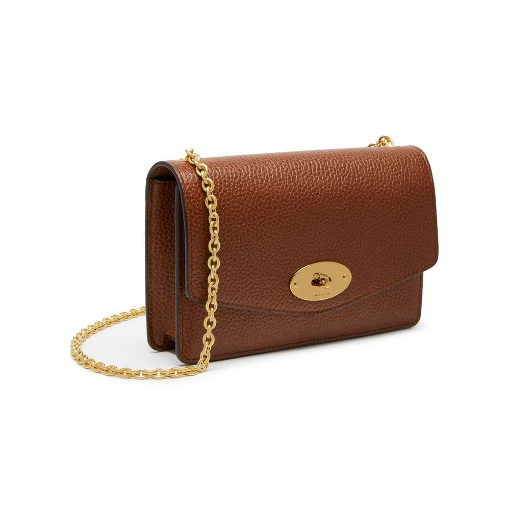 Mulberry Postmans Lock Clutch in Oak Natural Grain Leather RL4607 346G110 - Photo-3