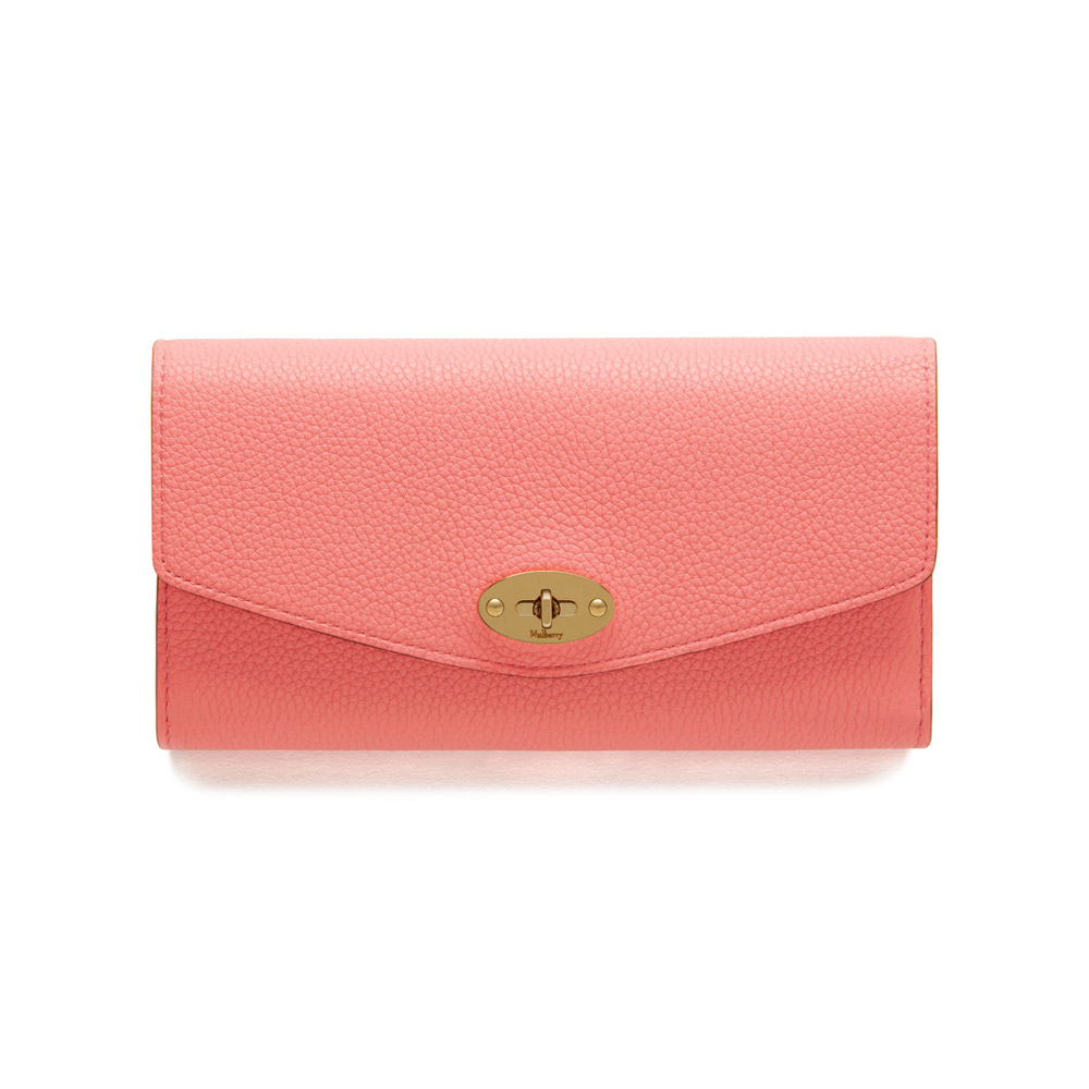 Mulberry Darley Wallet in Macaroon Pink Small Classic Grain RL4868 205J631