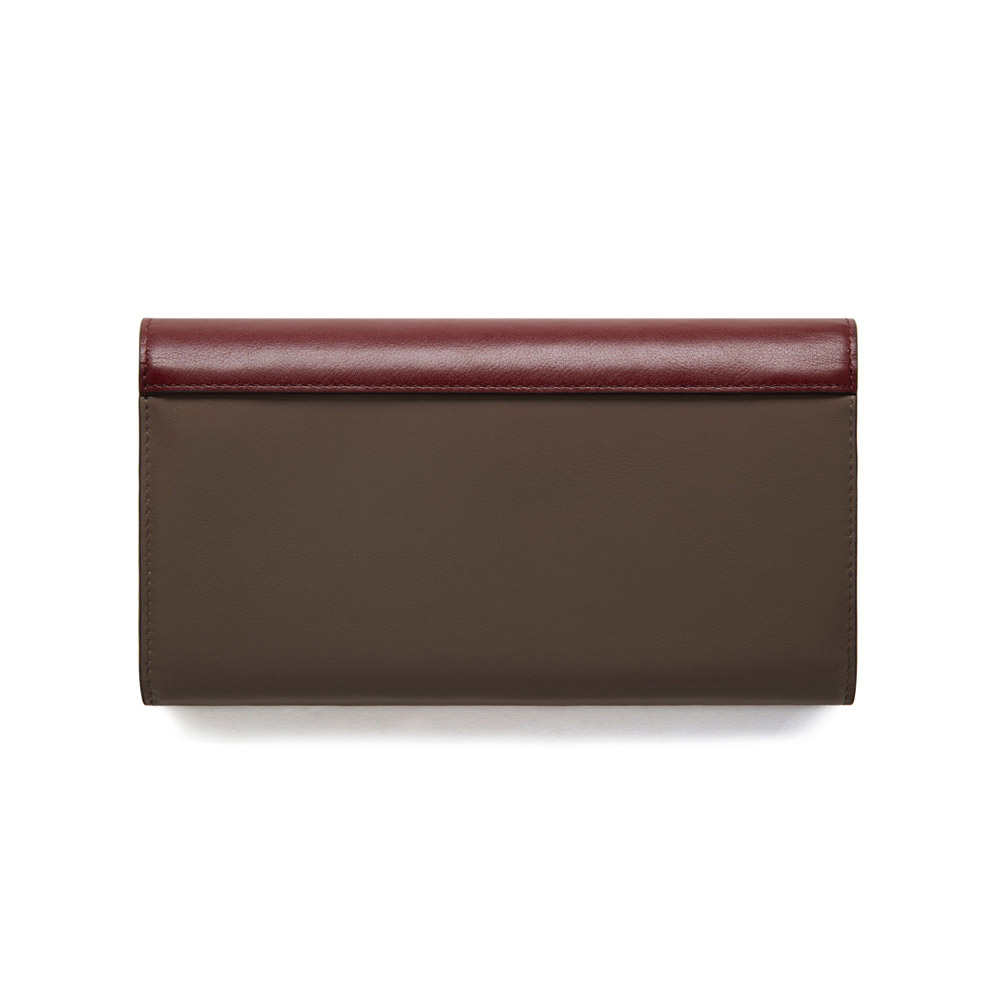 Mulberry Multiflap Wallet in Sunflower Clay Crimson Smooth Calf RL4978 353Z642 - Photo-2