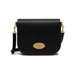 Mulberry Small Darley Satchel in Black Small Classic Grain RL4957 205A100