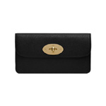 Mulberry Long Locked Purse in Black Natural Leather With Brass RL8537 342A217