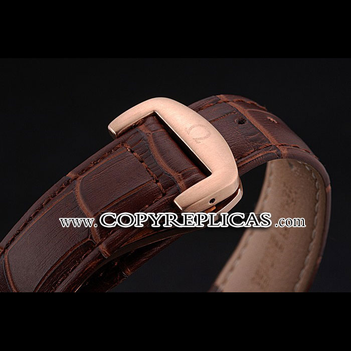 Omega Seamaster Aqua Terra Chrono GMT Teak-Grey Dial Brown Leather Bracelet OMG6469 - Photo-4