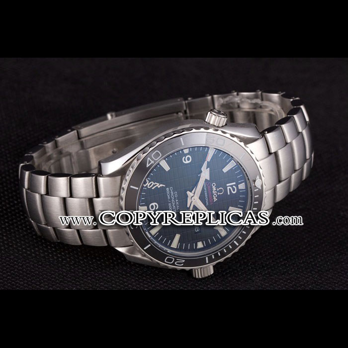 Omega James Bond Skyfall Watch with Black Dial and Black Bezel OMG6473 - Photo-2