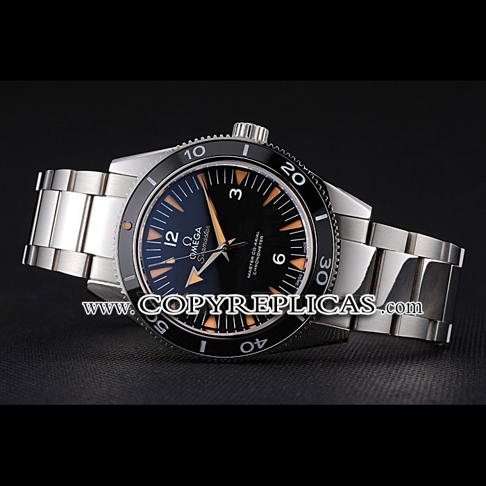 Swiss Omega Seamaster Black Dial Stainless Steel Case And Bracelet OMG6477 - Photo-2