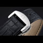 Omega DeVille Black Dial Stainless Steel Case Black Leather Strap OMG6440 - thumb-3