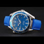 Omega Seamaster Planet Ocean Blue Dial Blue Leatherl Bracelet OMG6441 - thumb-2