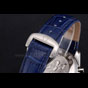 Omega Speedmaster Blue Dial Stainless Steel Case Blue Leather Strap OMG6454 - thumb-3
