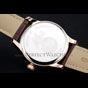 Omega DeVille Brown Dial Gold Case Brown Leather Strap OMG6464 - thumb-3