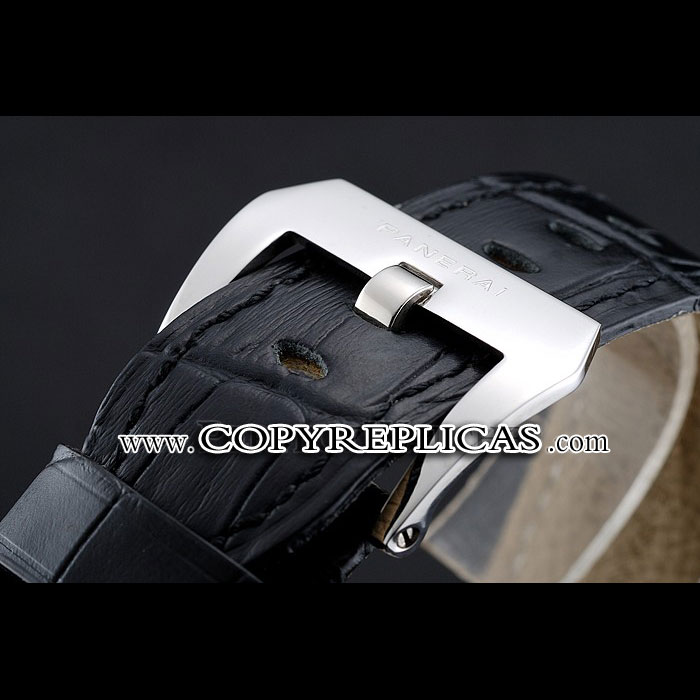 Panerai Luminor Gmt Black Dial Black Leather Bracelet PAM6493 - Photo-4