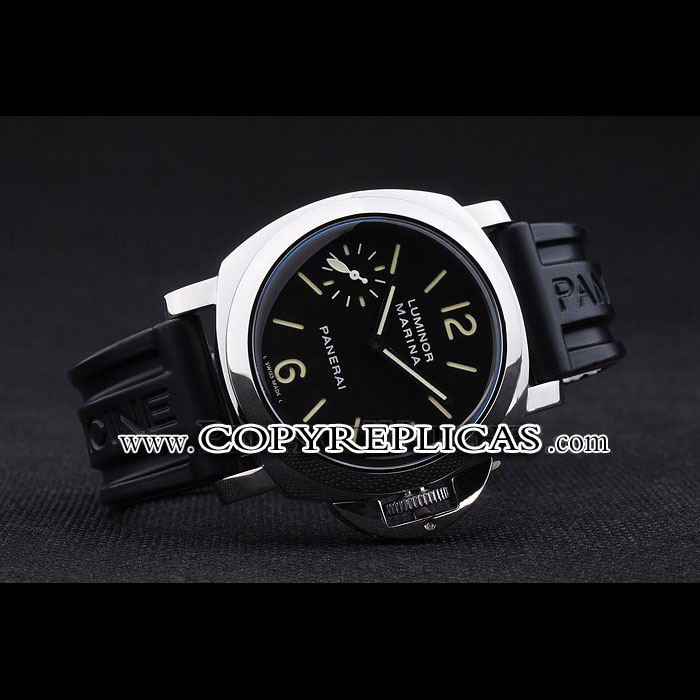 Panerai Luminor Black Rubber Bracelet Watch Replica PAM6497 - Photo-2