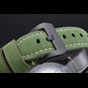 Panerai Luminor Marina Ion Plated Stainless Steel Bezel Green Leather Bracelet PAM6498 - thumb-3