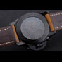 Panerai Luminor 1950 GMT Ceramica Black Dial Matte Black Case Brown Suede Leather Strap PAM6515 - thumb-3