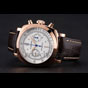 Swiss Panerai Radiomir 1940 Chronograph White Dial Rose Gold Case Brown Leather Strap PAM6518 - thumb-2