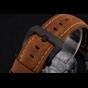 Swiss Panerai Luminor GMT Ceraica Black Dial Black Case Brown Leather Strap PAM6524 - thumb-3
