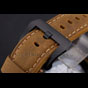 Swiss Panerai Luminor Ceramica Flyback Chronograph Black Dial Black Case Brown Strap PAM6525 - thumb-3