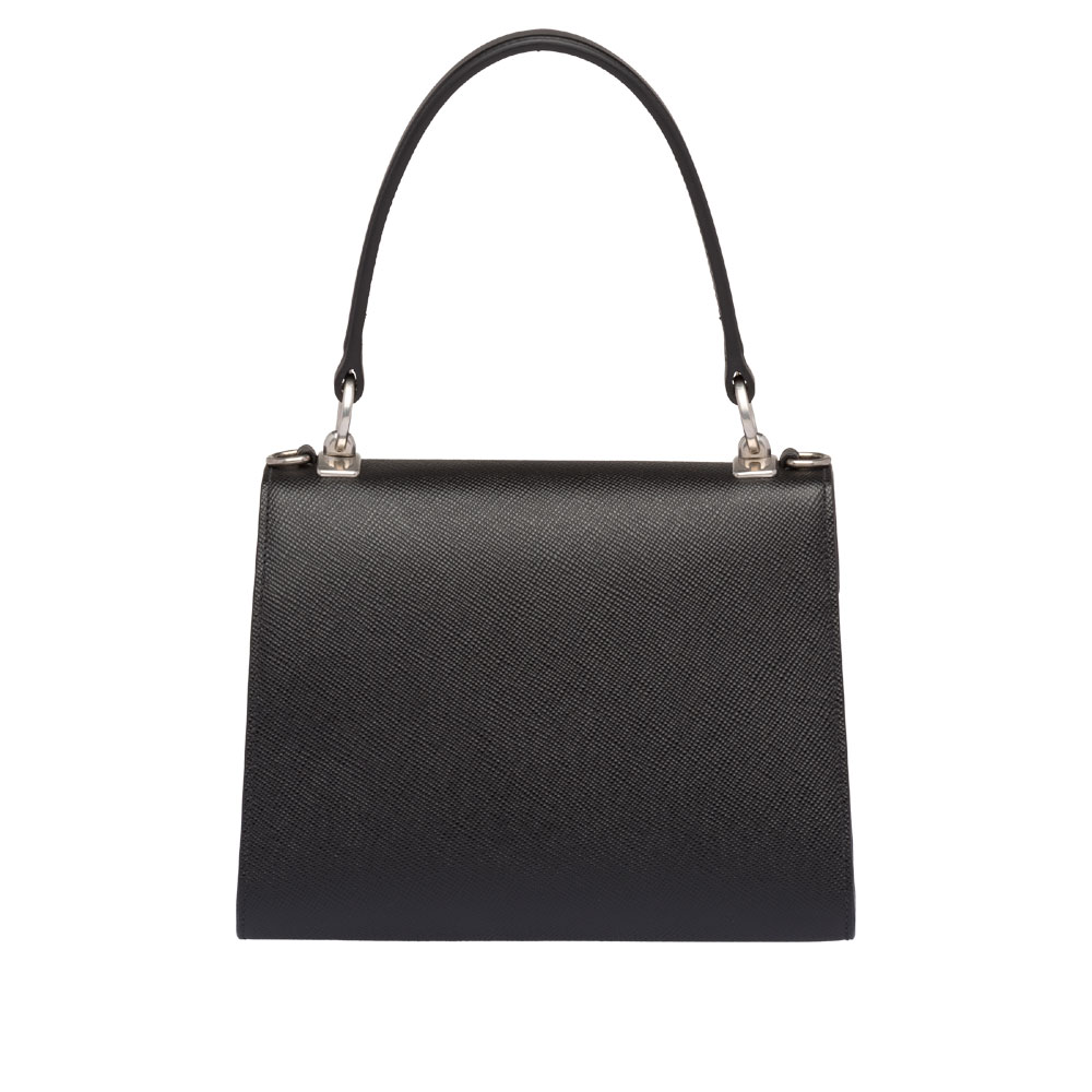 Prada Monochrome Saffiano leather bag 1BA186 2ERX F0632 - Photo-3
