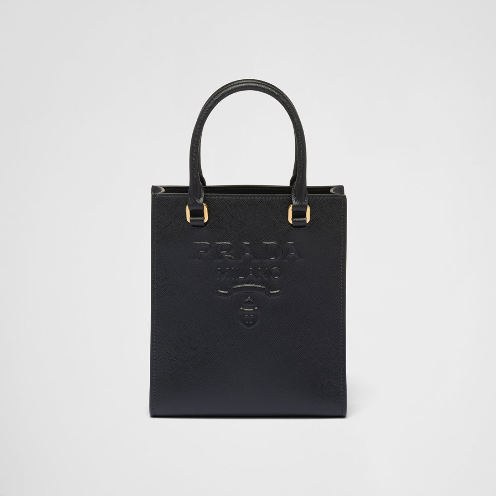 Prada Black Small Saffiano Handbag 1BA333 NZV F0002