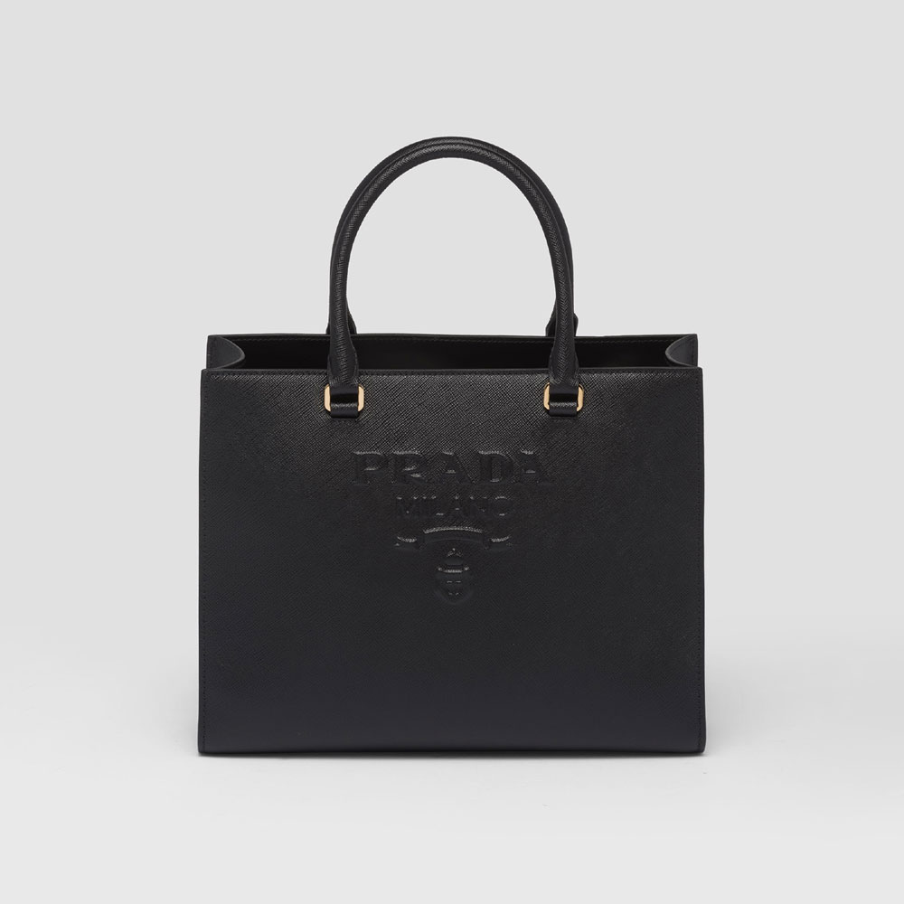Prada Black Medium Saffiano Handbag 1BA337 NZV F0002