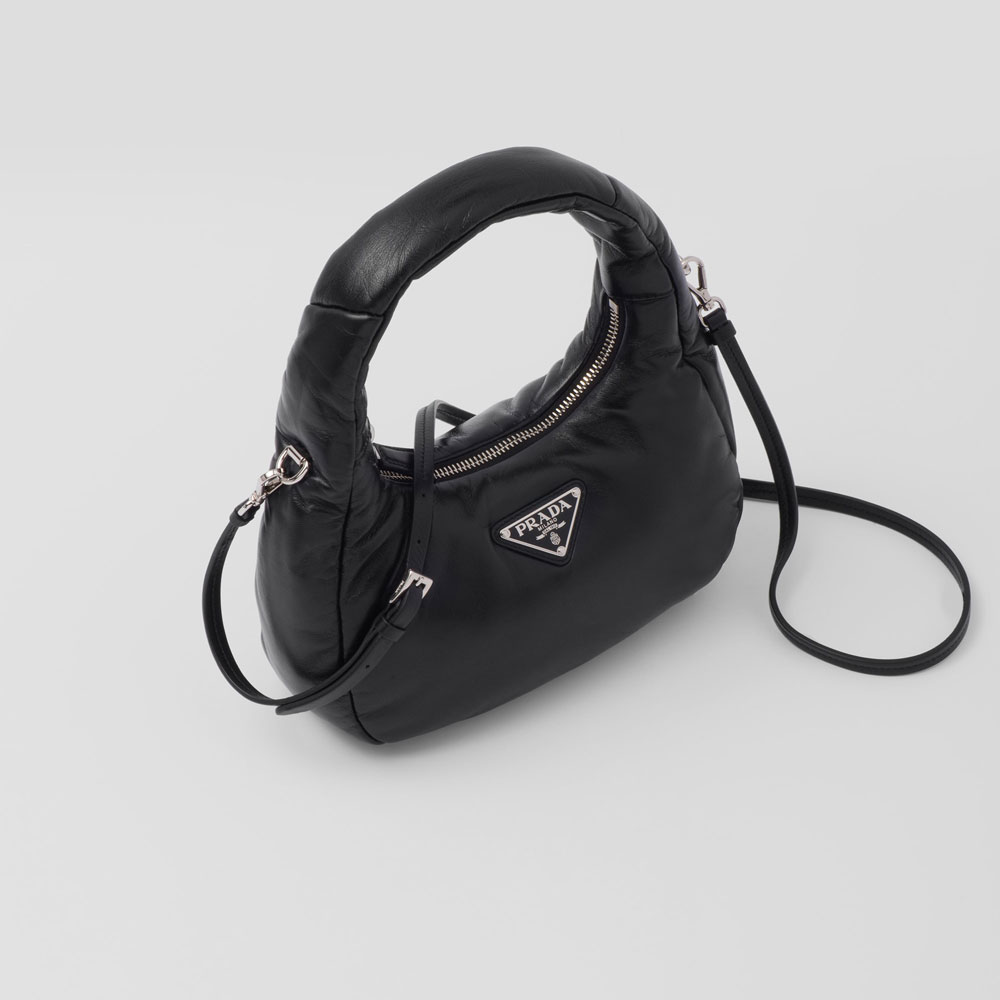 Black Prada Soft Padded Nappa Leather Mini-bag 1BA384 2DYI F0002 - Photo-2
