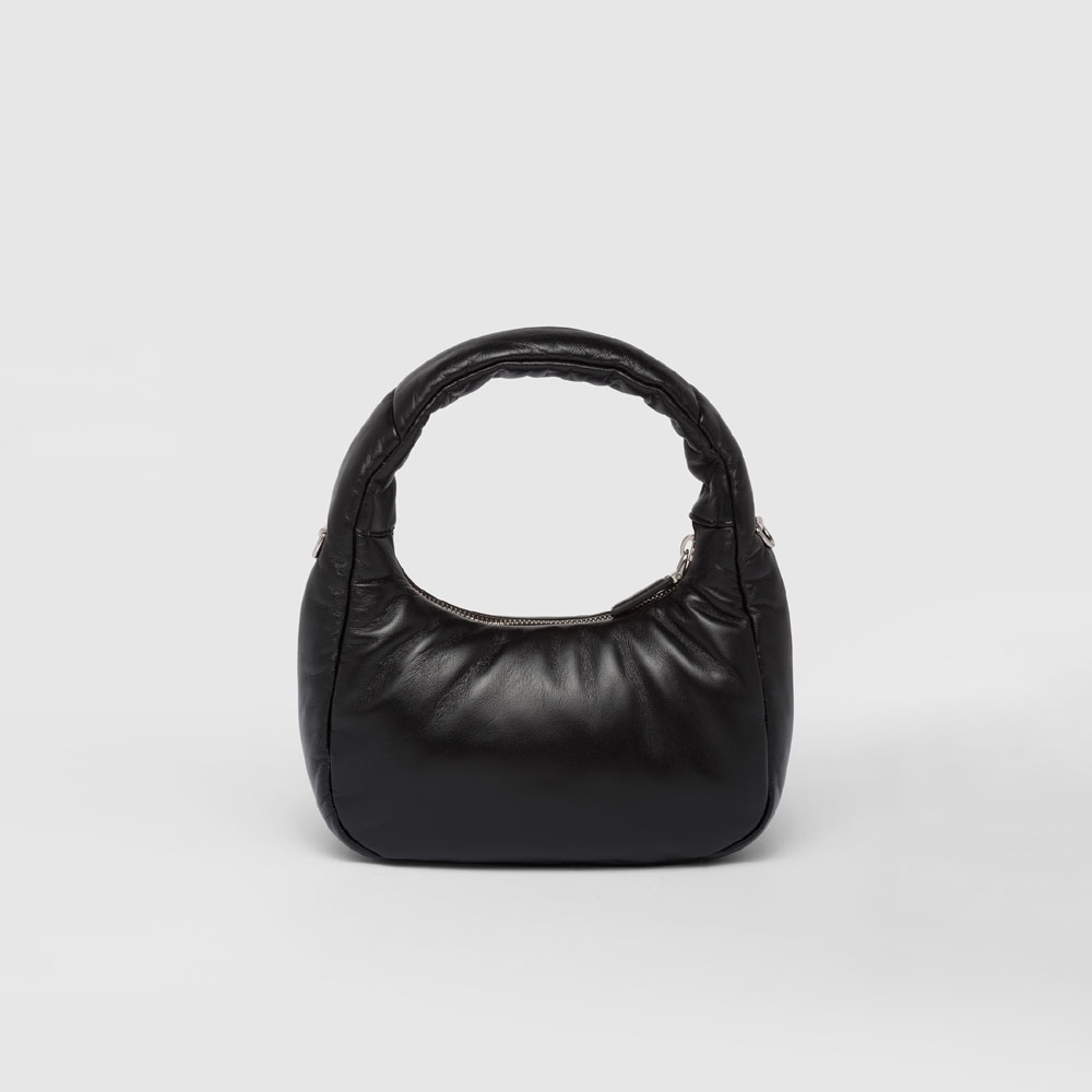 Black Prada Soft Padded Nappa Leather Mini-bag 1BA384 2DYI F0002 - Photo-3