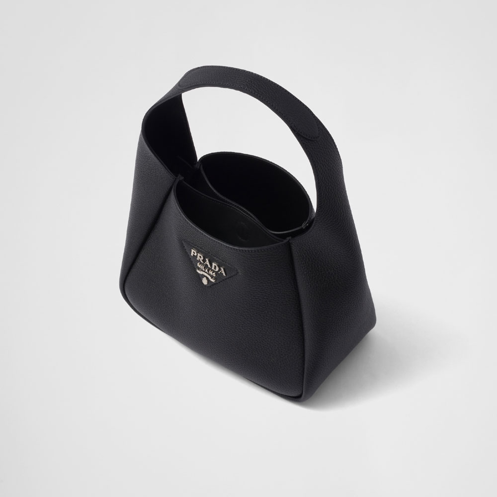 Prada Black Leather Handbag 1BC127 2DKV F0002 - Photo-2