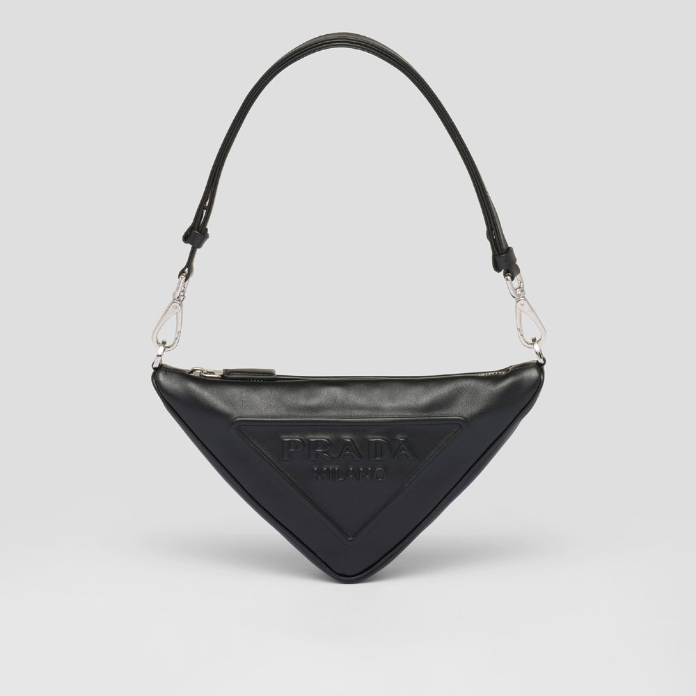 Black Prada Triangle Leather Mini-bag 1BC543 2BYA F0002
